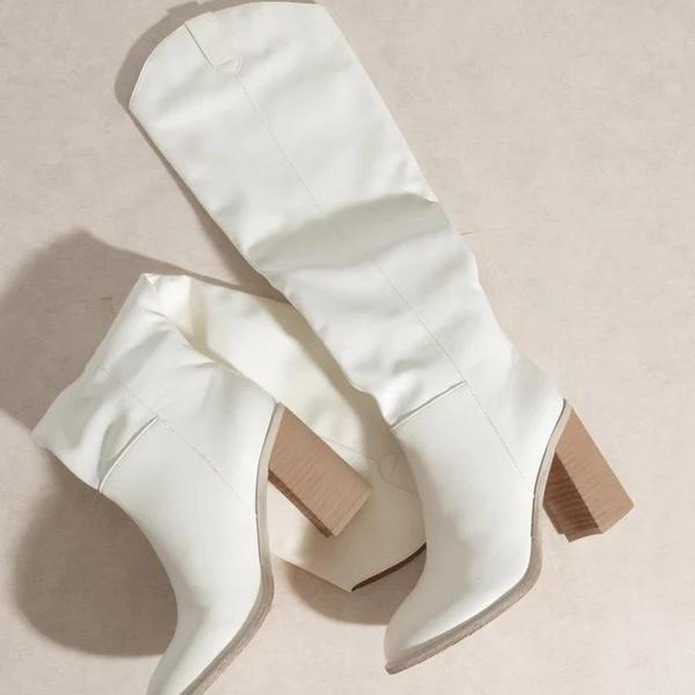 Off White Cowgirl Boots